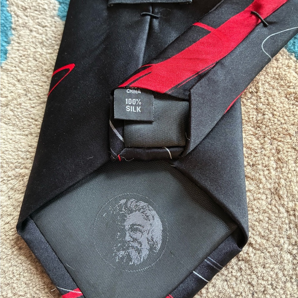 J. Garcia Black Silk “Happy Birthday” Tie